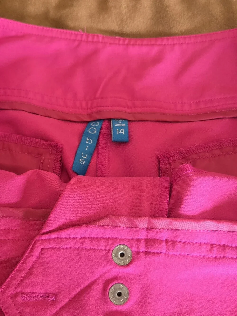 GG Blue belted pink shorts. Size 14. 8